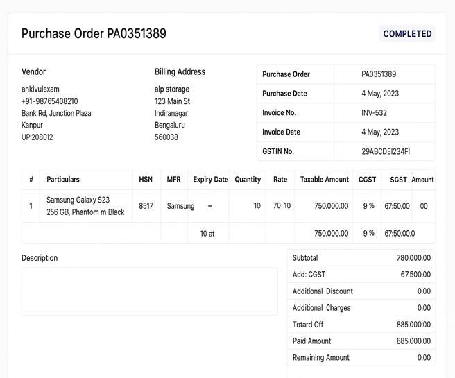 Purchase Management